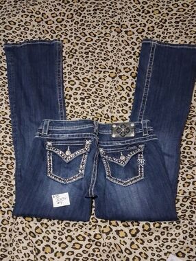 30x34 Miss Me Indigo Embellished Bootcut Jeans